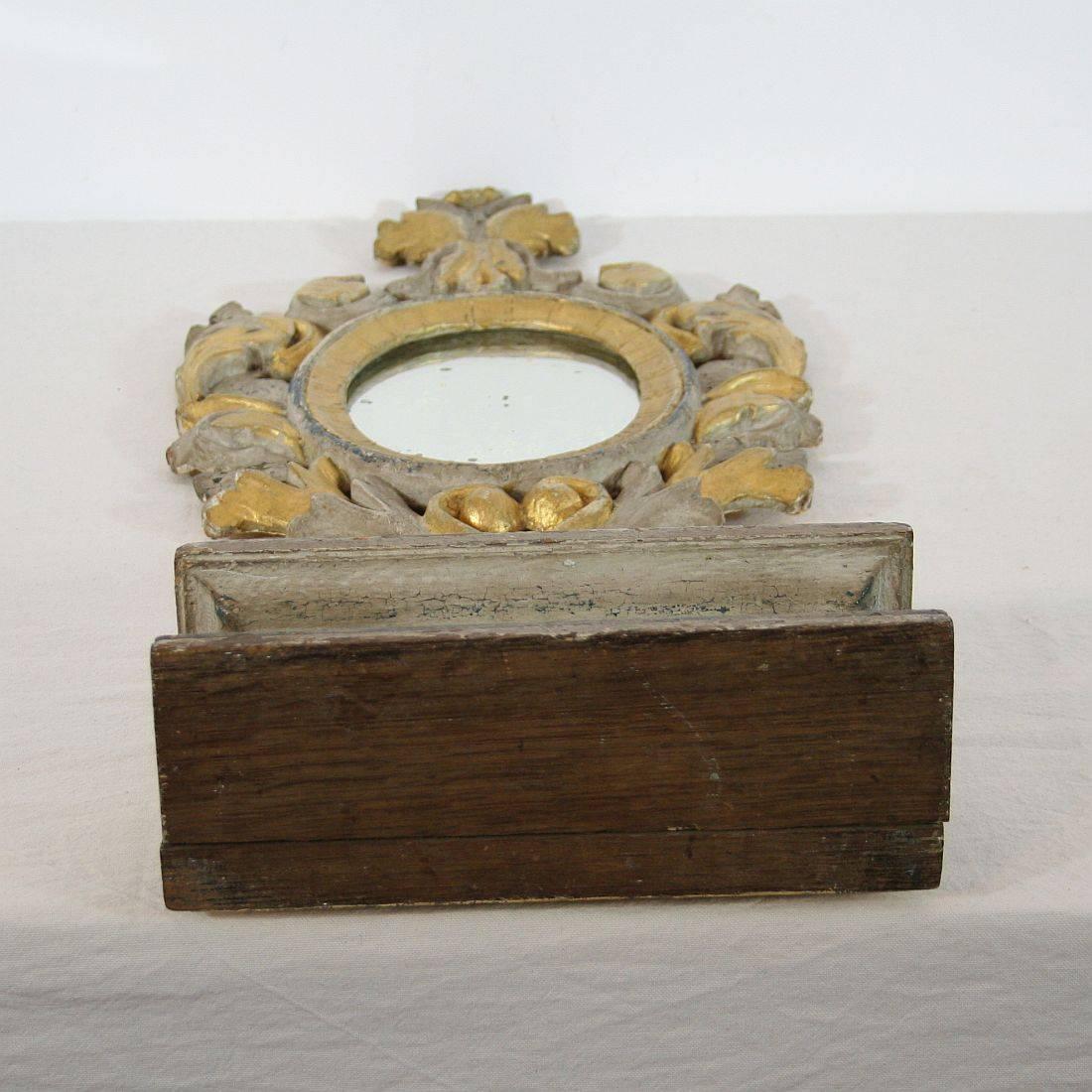 18th Century Italian Carved Baroque Mirror with Dolphins 4