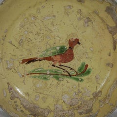 Early 19th Century French Serving Platter with a Bird
