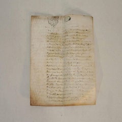 Collection of Five French 18th Century Vellum Handwritings