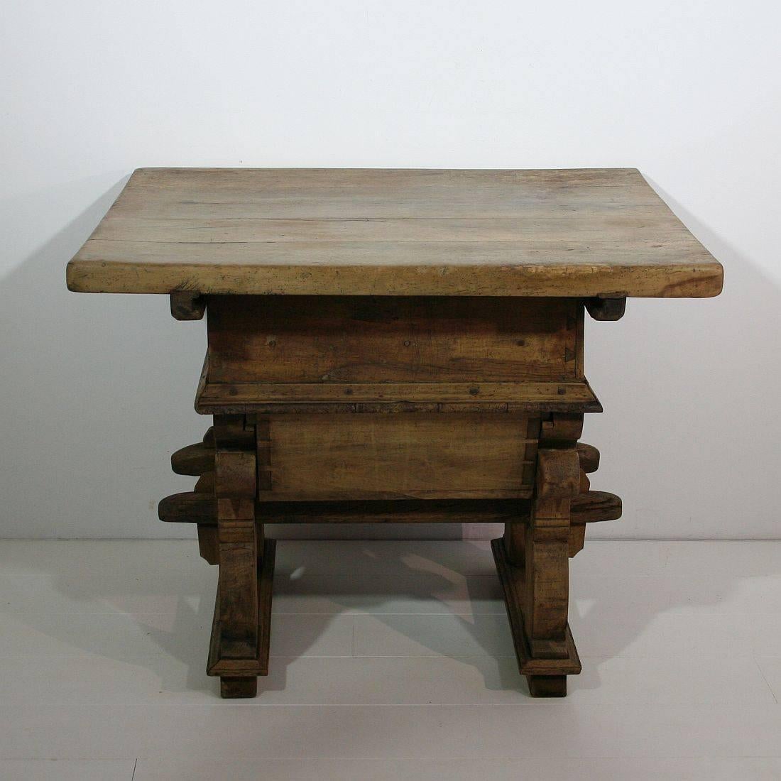 Wood Rare 17th Century Swiss Merchant / Banker Table