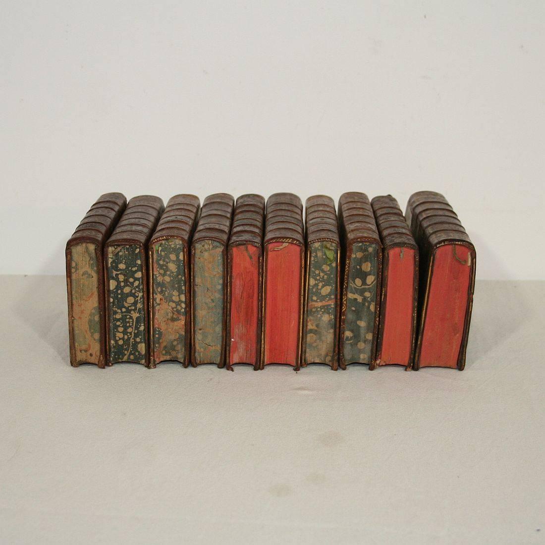 Collection of Ten French 18th Century Leather Books 1