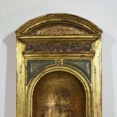 Italian 17th-18th Century Baroque Giltwood Altar Niche