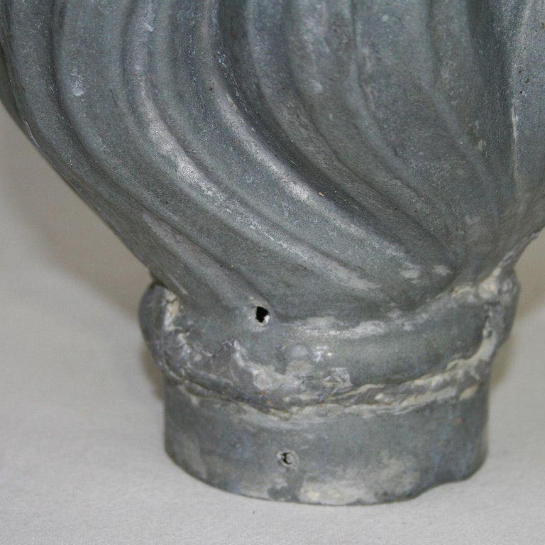 Pair of 19th Century French Zinc Roof Finials at 1stDibs