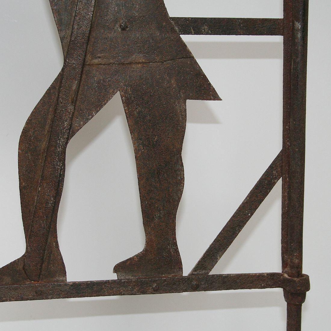 French 18th Century Folk Art Iron Weathervane 5