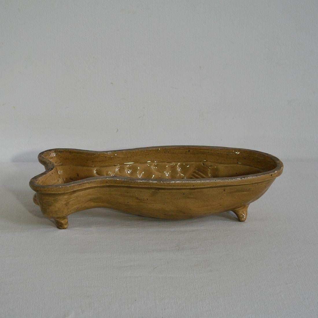 Hand-Crafted Collection of 19th Century, French Earthenware Fish Baking Molds