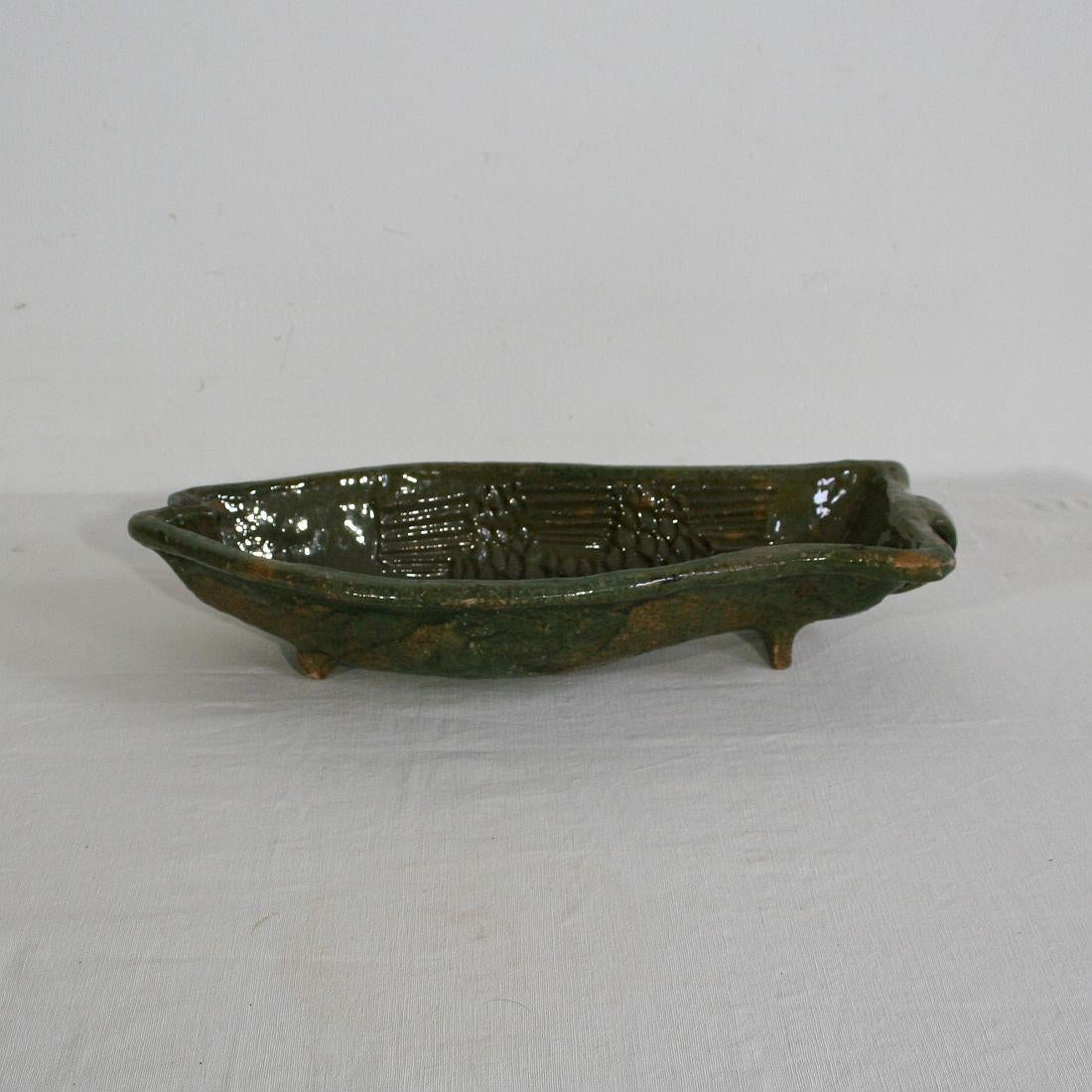 Collection of 19th Century, French Earthenware Fish Baking Molds 6