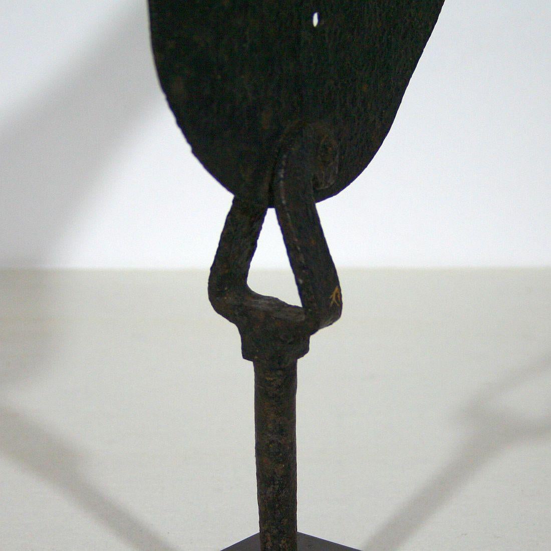 18th-19th Century, French Folk Art Hand Forged Iron Rooster, Weathervane 5