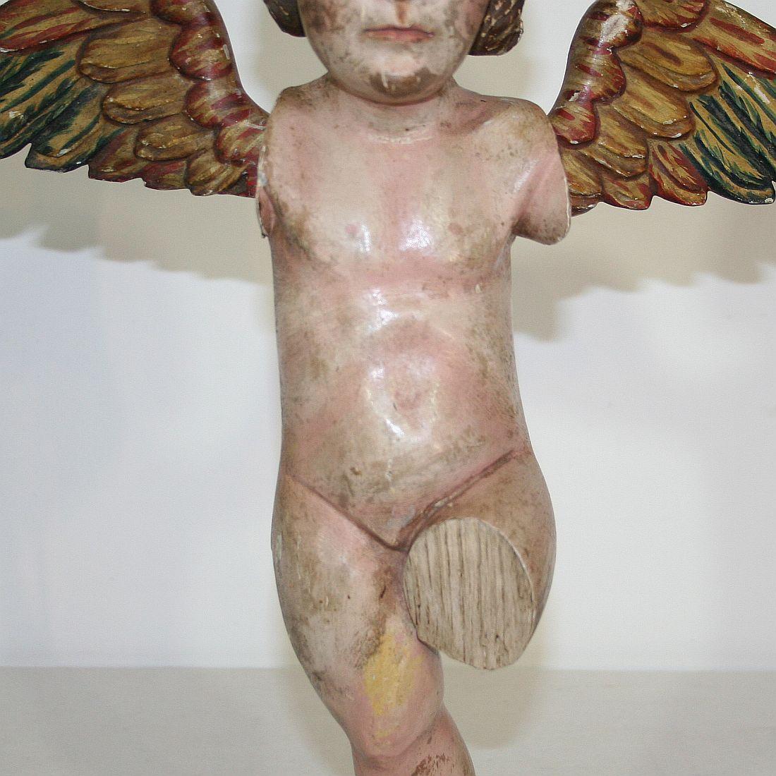 Spanish 18th Century Baroque Fragment of an Angel 1