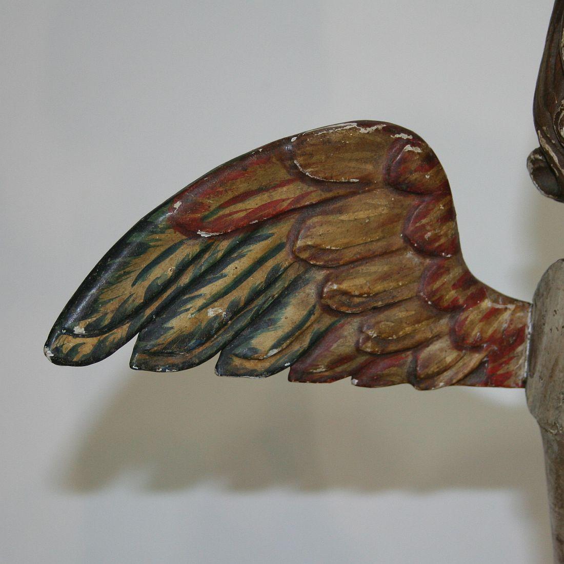 Spanish 18th Century Baroque Fragment of an Angel 2