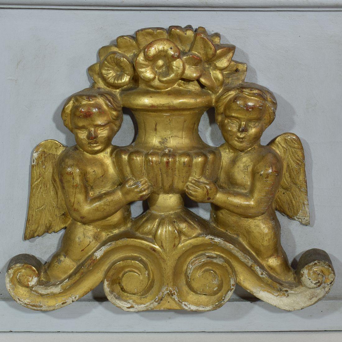 18th Century Italian Neoclassical Carved Wooden Altar For Sale 4