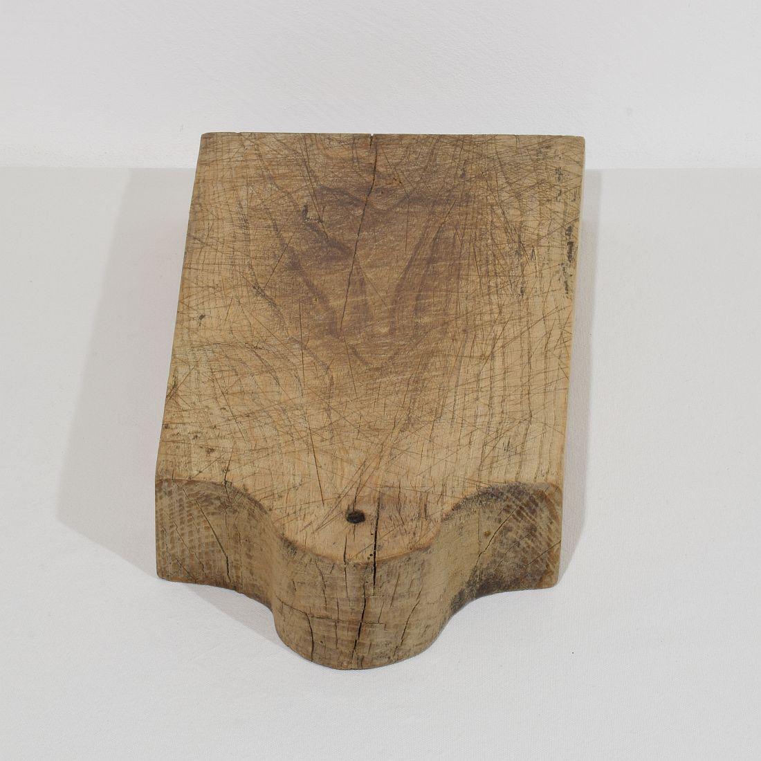 Planche à découper en bois épais, 19e siècle, France en vente 6