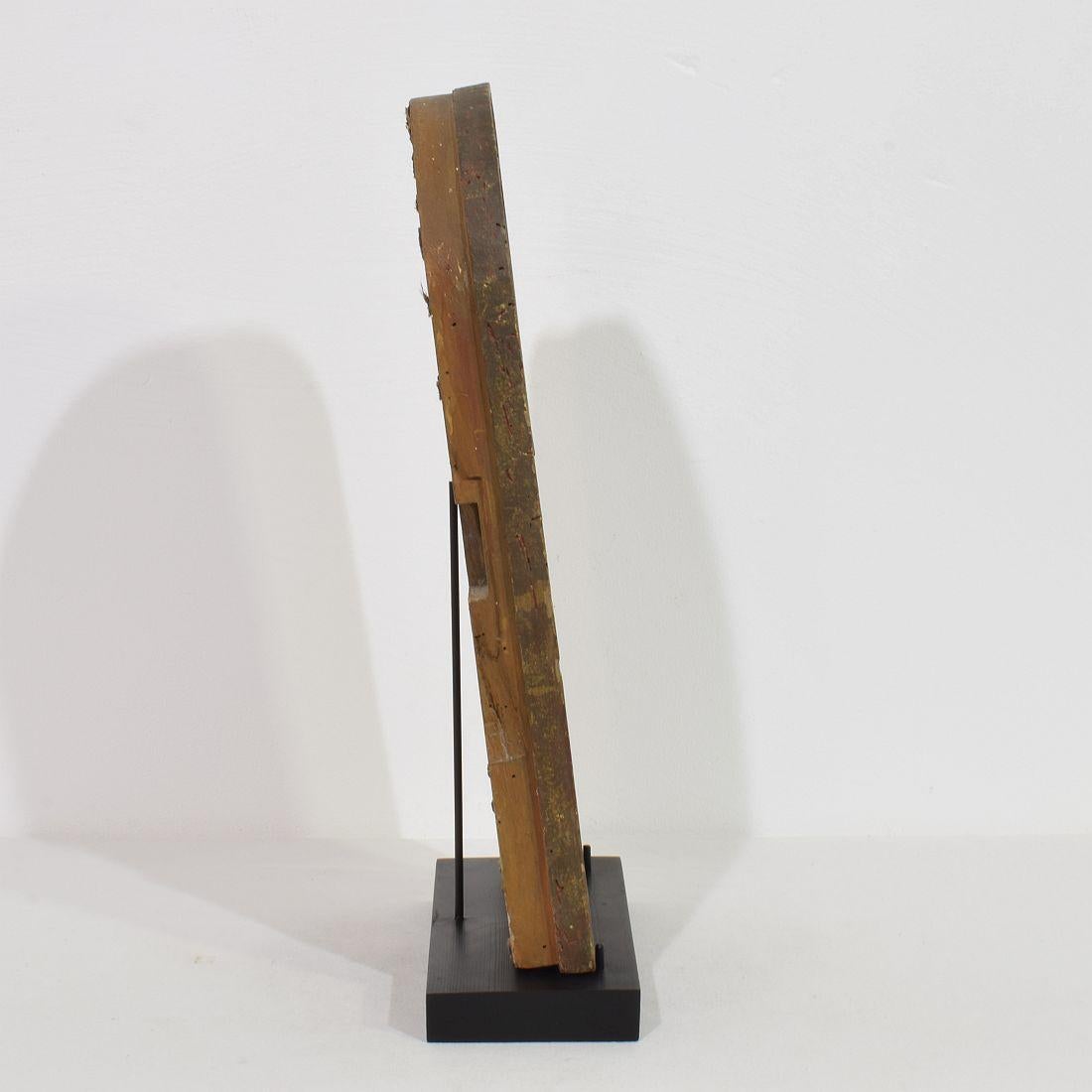 Francese Pannello in legno francese del XVIII secolo con Madre Ann e Maria in vendita