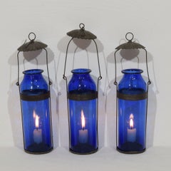 Collection of 19th Century French Glass Lanterns