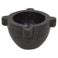 French 18th-19th Century Black Marble Mortar