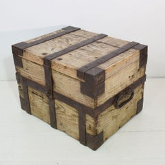18th Century Oak French Silver Chest Strongbox