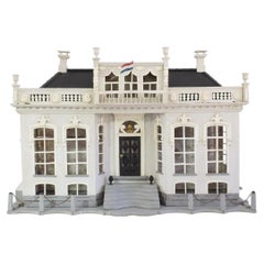 Maquette d'un pigeonnier de style architectural néerlandais, datant approximativement de 1850 à 1880, de l'art populaire