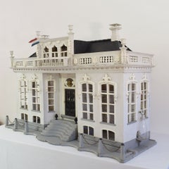 Maquette d'un pigeonnier de style architectural néerlandais, datant approximativement de 1850 à 1880, de l'art populaire