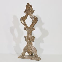 18th Century Italian Baroque Silver Leaf Wood Reliquary