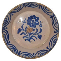 Ciotola in ceramica spagnola "Fajalauza" del XVIII secolo, Granada, 1800 circa