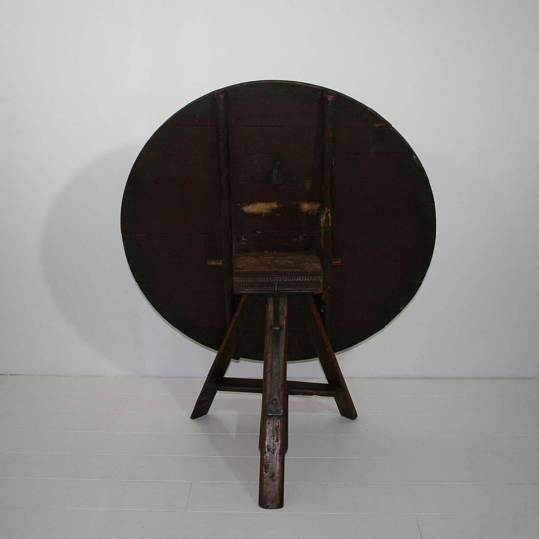 Carved 19th Century Dutch Tilt-Top Table