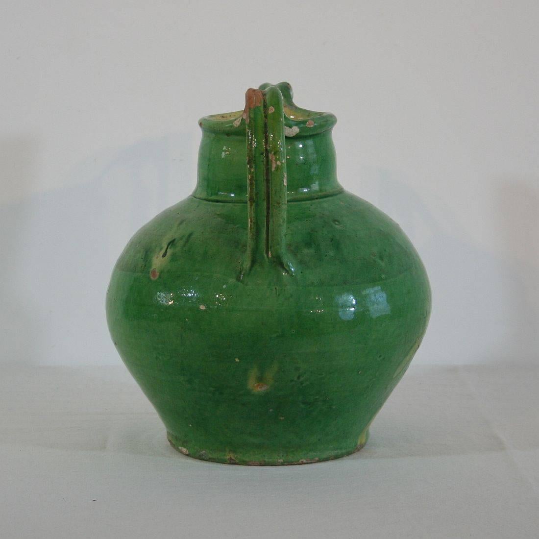 19th Century French Terracotta Jug or Water Cruche 1