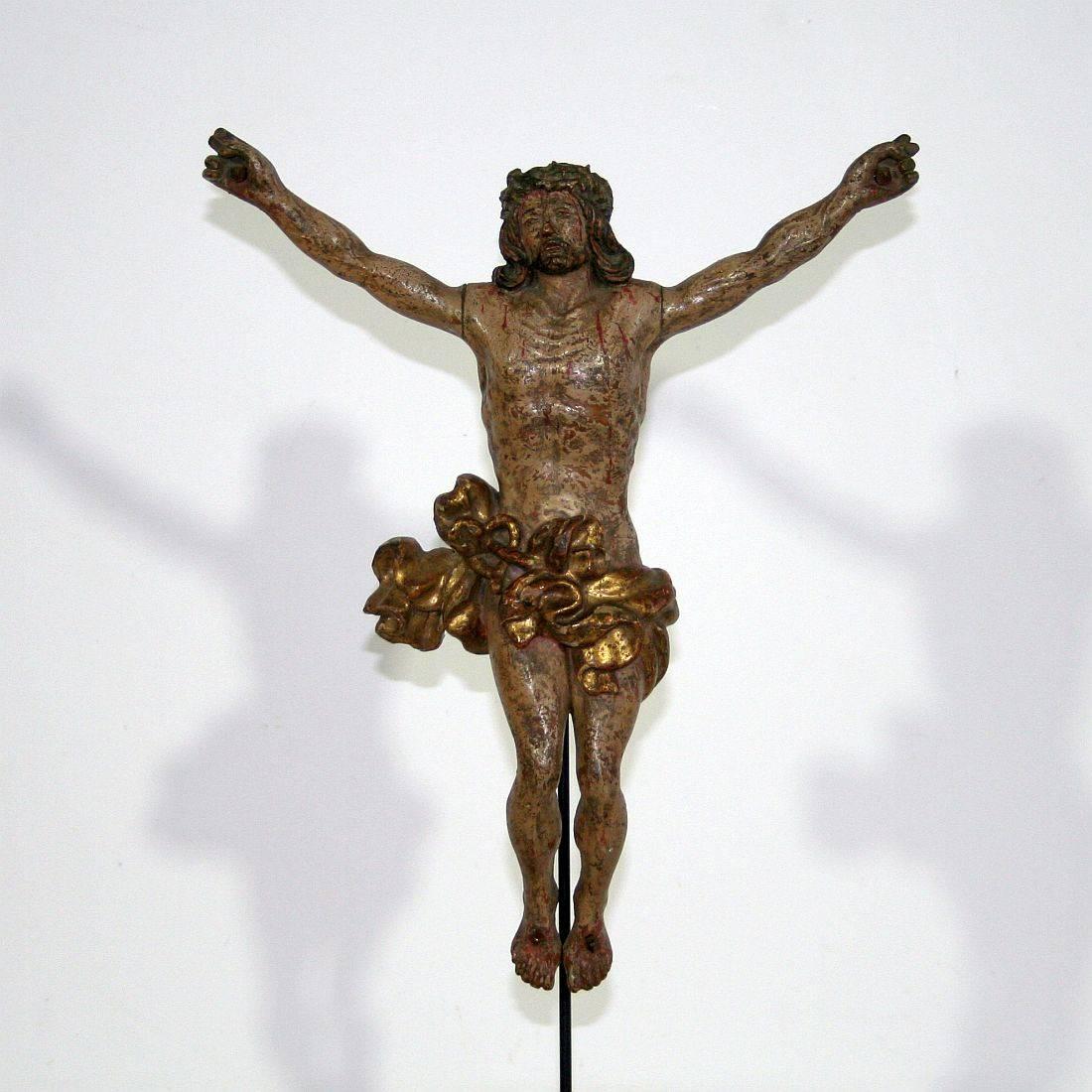 18th Century and Earlier 18th Century, Italian Carved Wooden Christ
