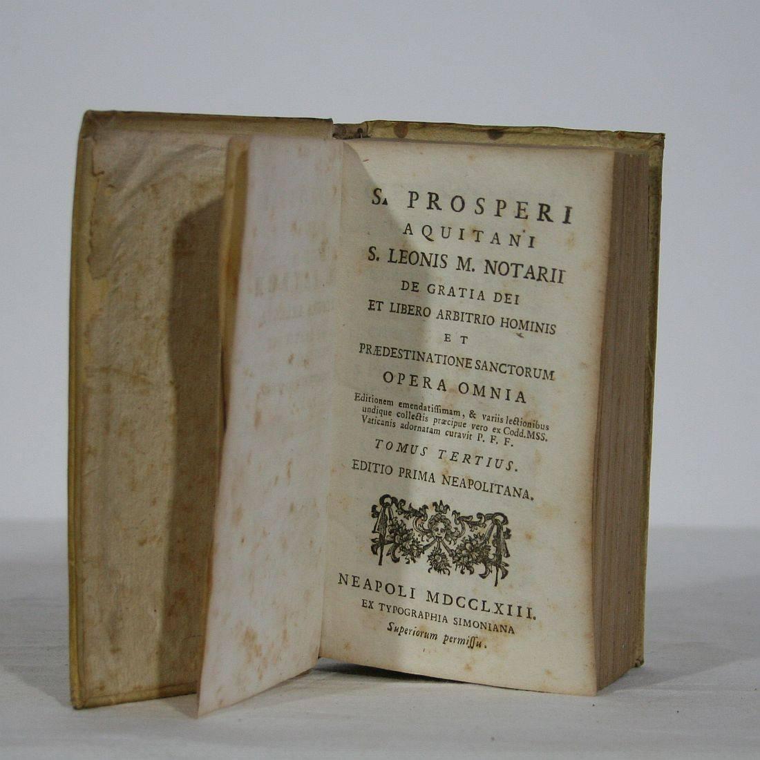 Nice Collection of 18th Century Italian Weathered Vellum Books 2