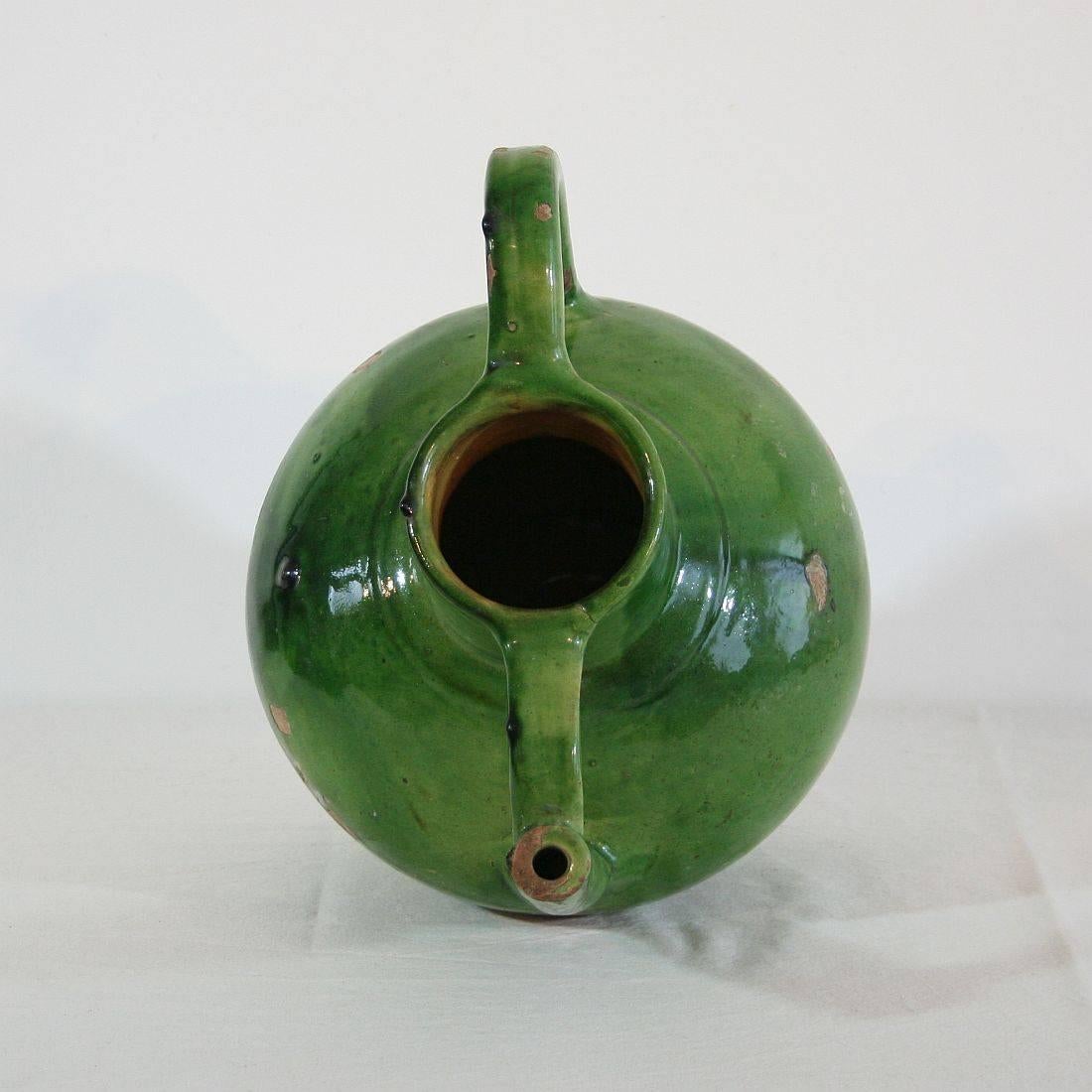 19th Century French Terracotta Jug or Water Cruche 2