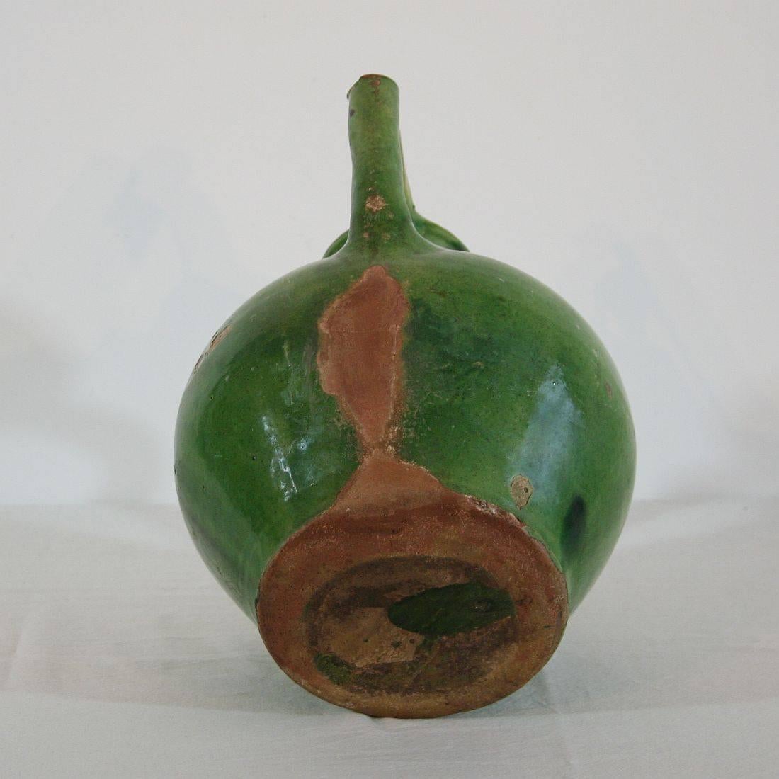 19th Century French Terracotta Jug or Water Cruche 3