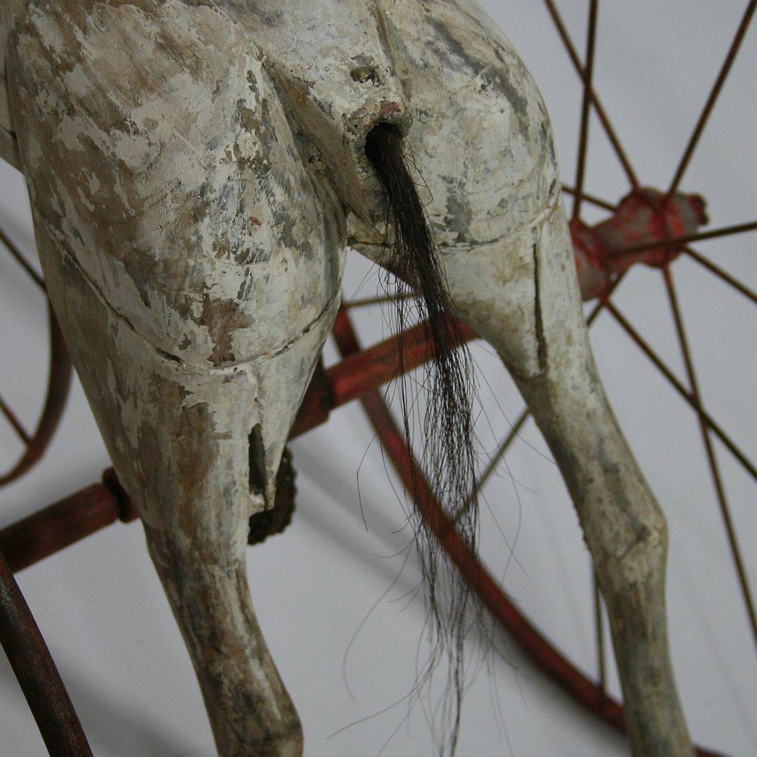 Late 19th Century French Tricycle Horse 4