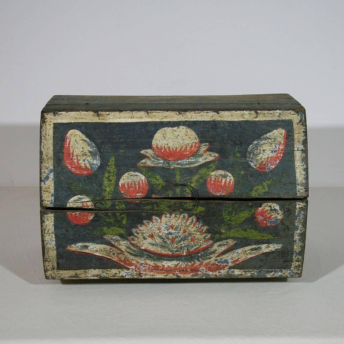 18th Century French Folk Art Weddingbox from Normandy 1