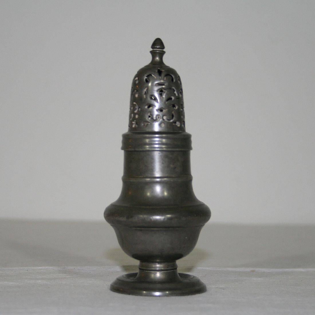 Unique Collection of 19th Century Dutch Pewter Sugar Casters 6