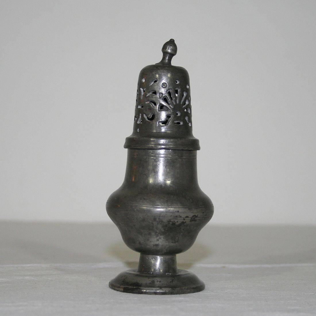 Unique Collection of 19th Century Dutch Pewter Sugar Casters 7