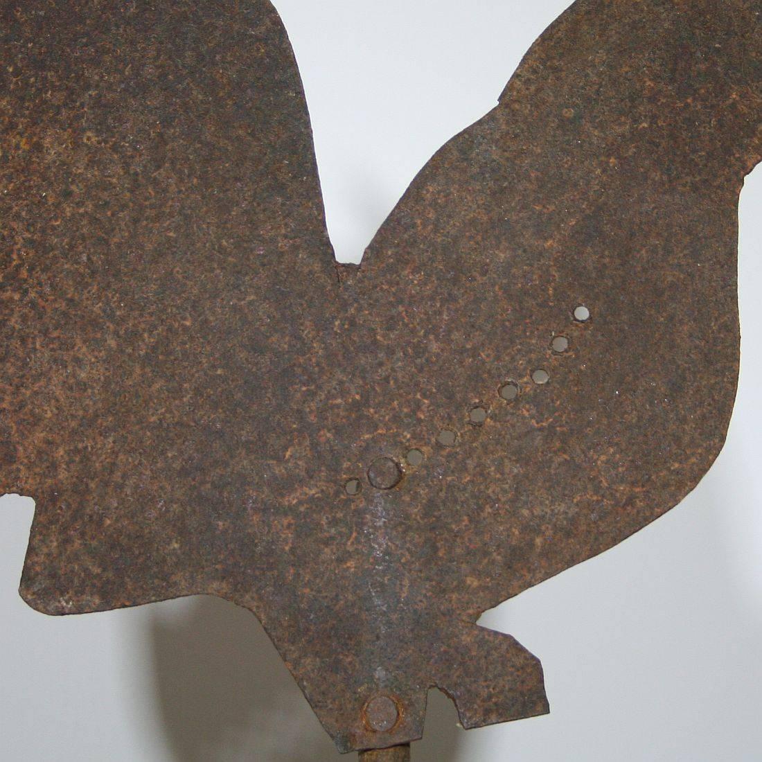 18th-19th Century, French Folk Art Iron Rooster, Weathervane 5