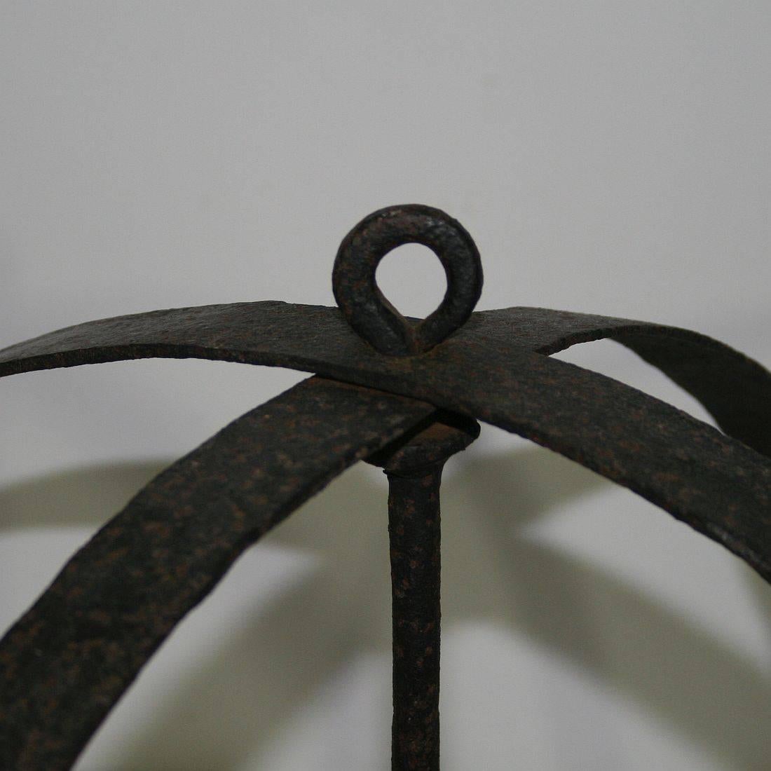 17th-18th Century French Hand-Forged Iron Game Rack 3