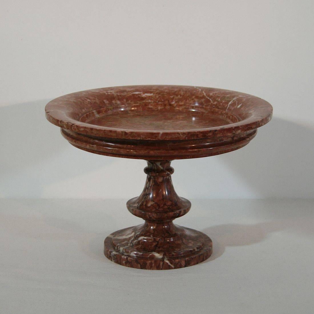 Original and rare red marble tazza
Italy, circa 1800-1840
Good condition but consistent with its high age a bit weathered.
More pictures available on request.