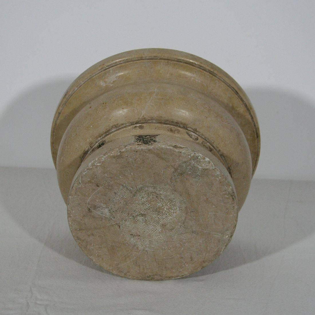 18th Century, French Large Marble Mortar 2