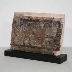 French 18th Century Terracotta Panel with a Griffin