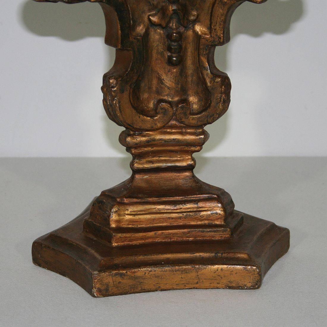 18th Century Italian Baroque Carved Candlestick 5