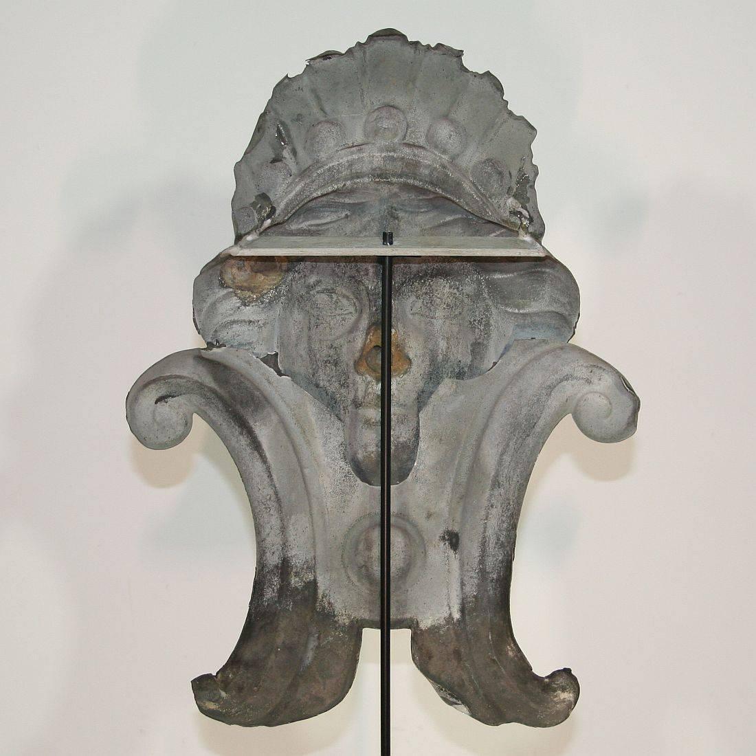 French 19th Century, Zinc Head Ornament 3
