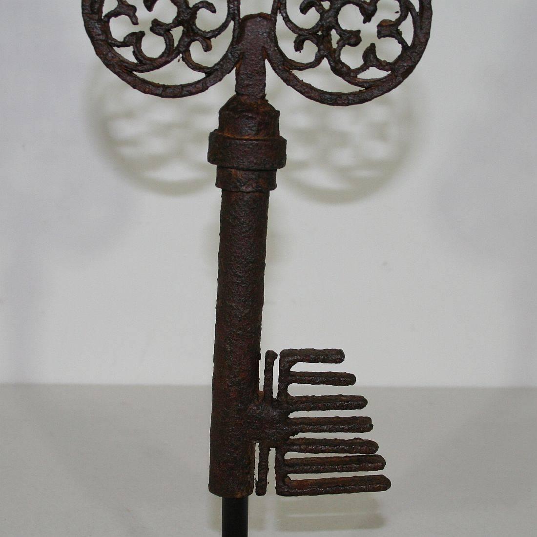 Small French 19th Century Hand-Forged Iron Key-Makers Shop-Sign 2