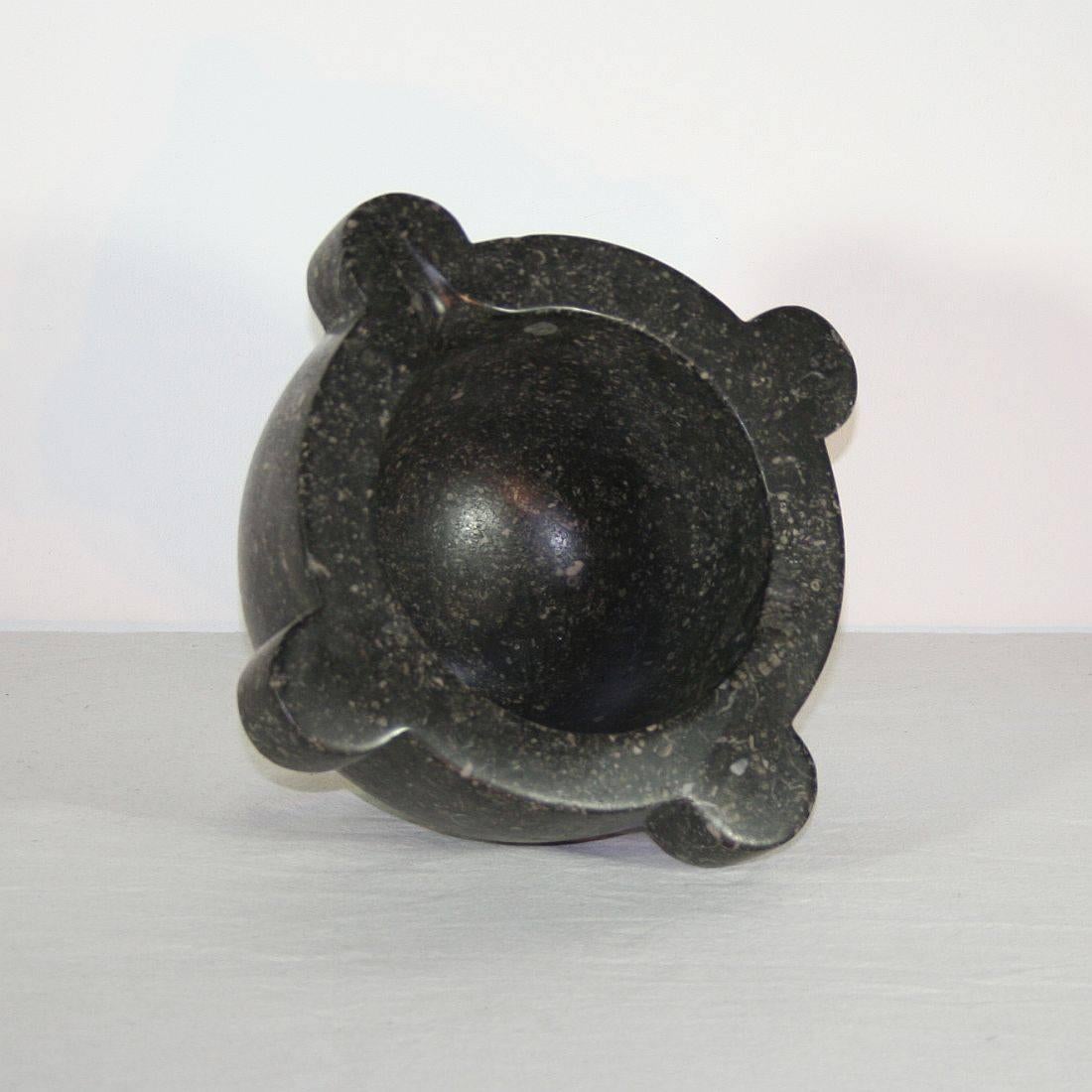 Collection of 19th Century, French Grey/ Black Marble Mortars 2