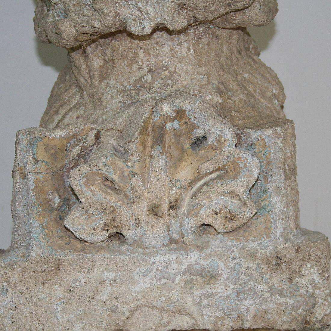 18th Century Italian Carved Stone Gargoyle in Romanesque Style 4