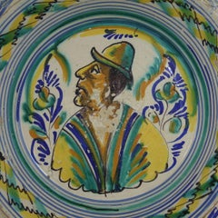 Large 18-19th Century Spanish Glazed Earthenware Bowl