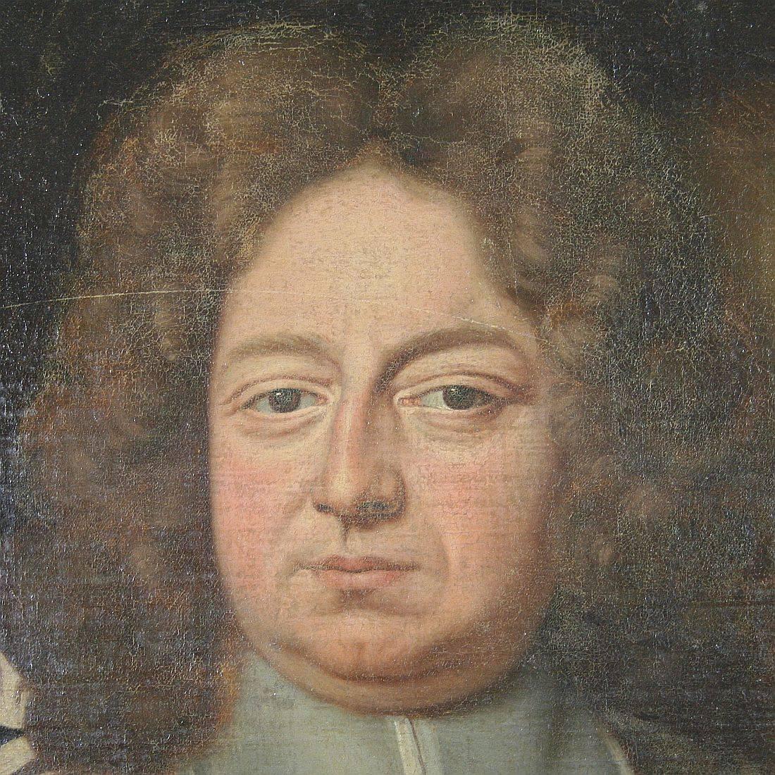 Large 18th Century, French Oil Portrait In Fair Condition In Buisson, FR