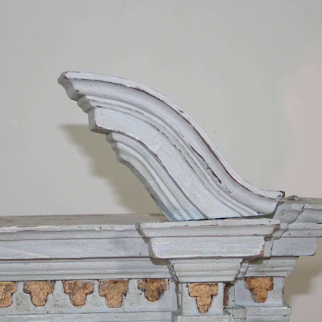 18th Century Austrian Painted Baroque Wooden Tabernacle 4