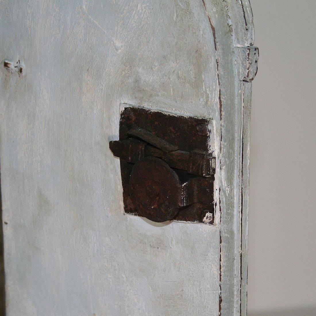 18th Century Austrian Painted Baroque Wooden Tabernacle 5