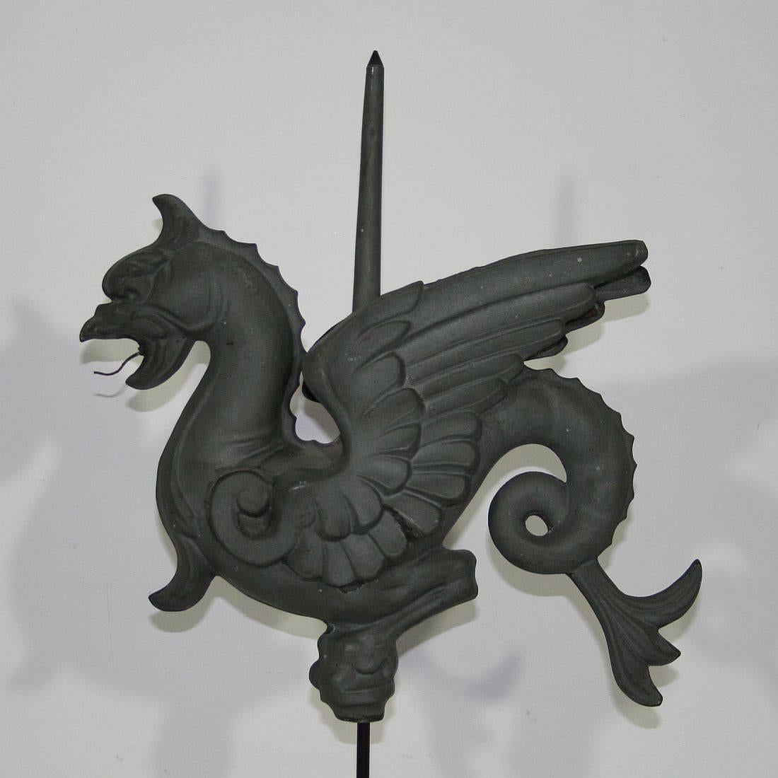 19th Century French Zinc Dragon Weathervane 3
