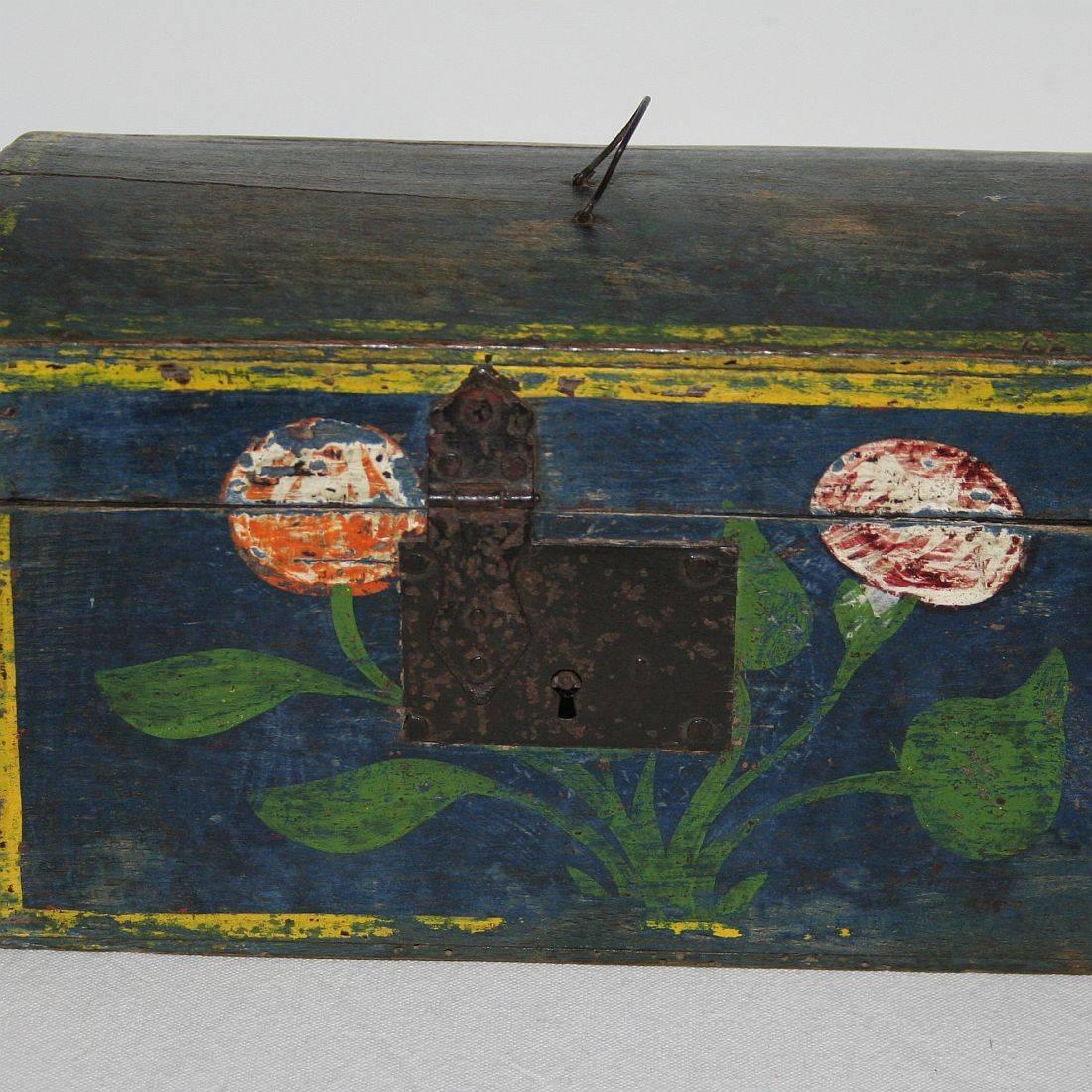 Very Small 19th Century French Folk Art Wedding Box from Normandy 5
