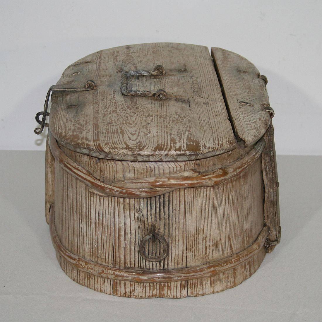 18th Century Swedish Bentwood Travel Box or Chest 1